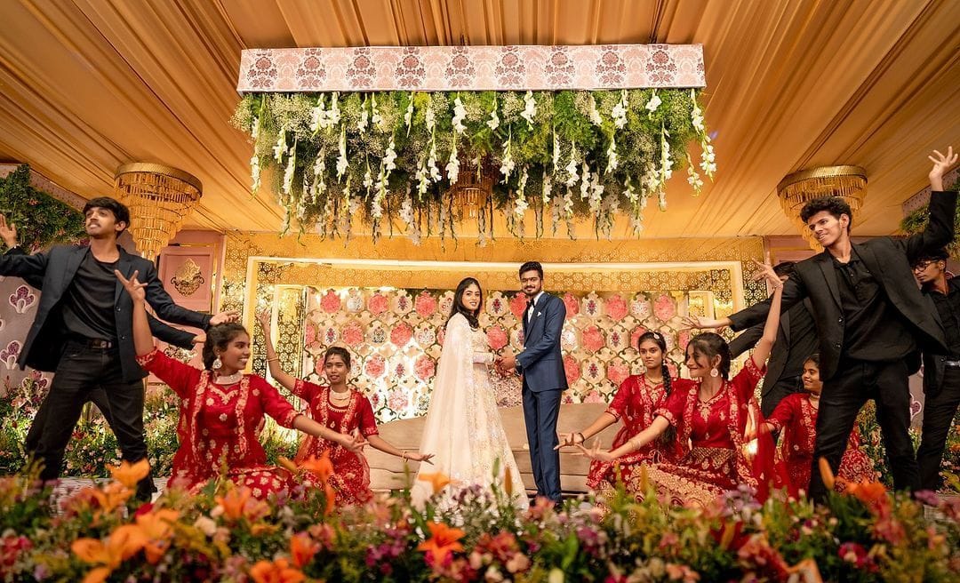 Enchanted Garden Stage with Cascading Floral Canopy