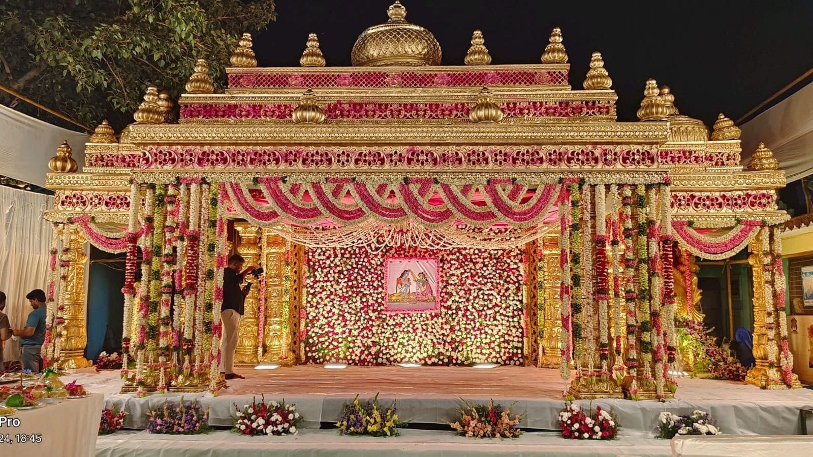 Majestic South Indian Temple Wedding Mandap